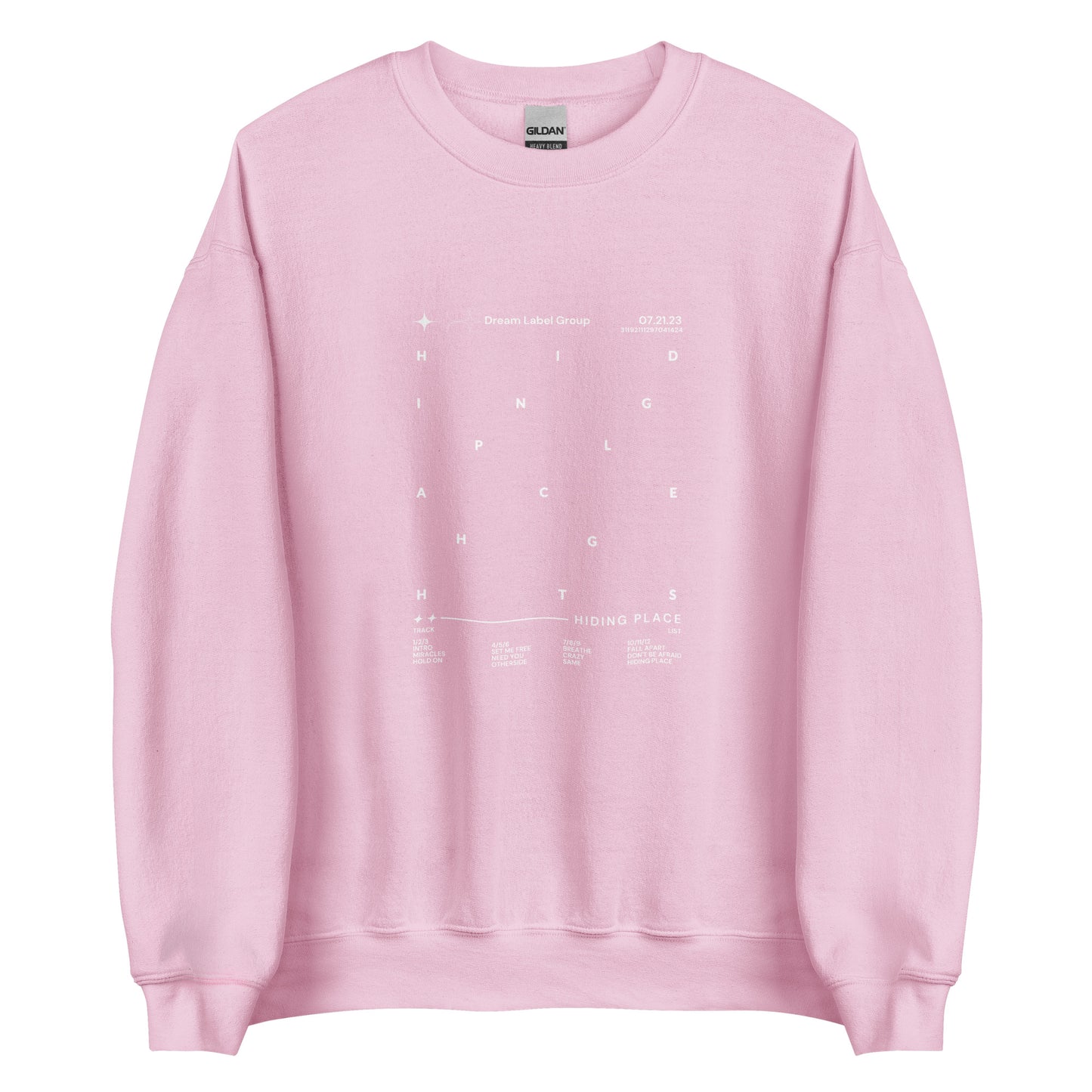 Hiding Place Tracklist Sweatshirt
