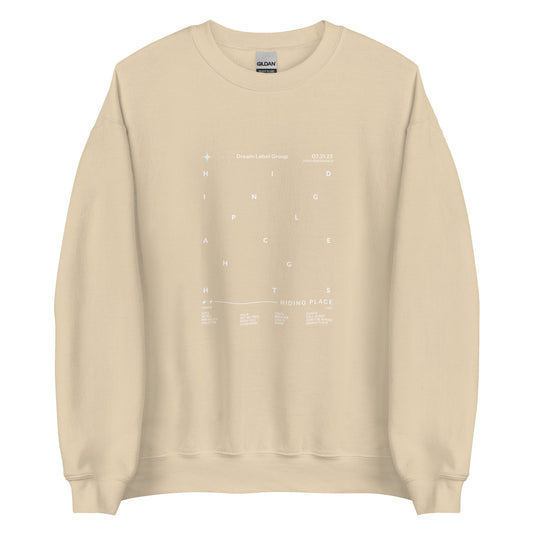 Hiding Place Tracklist Sweatshirt