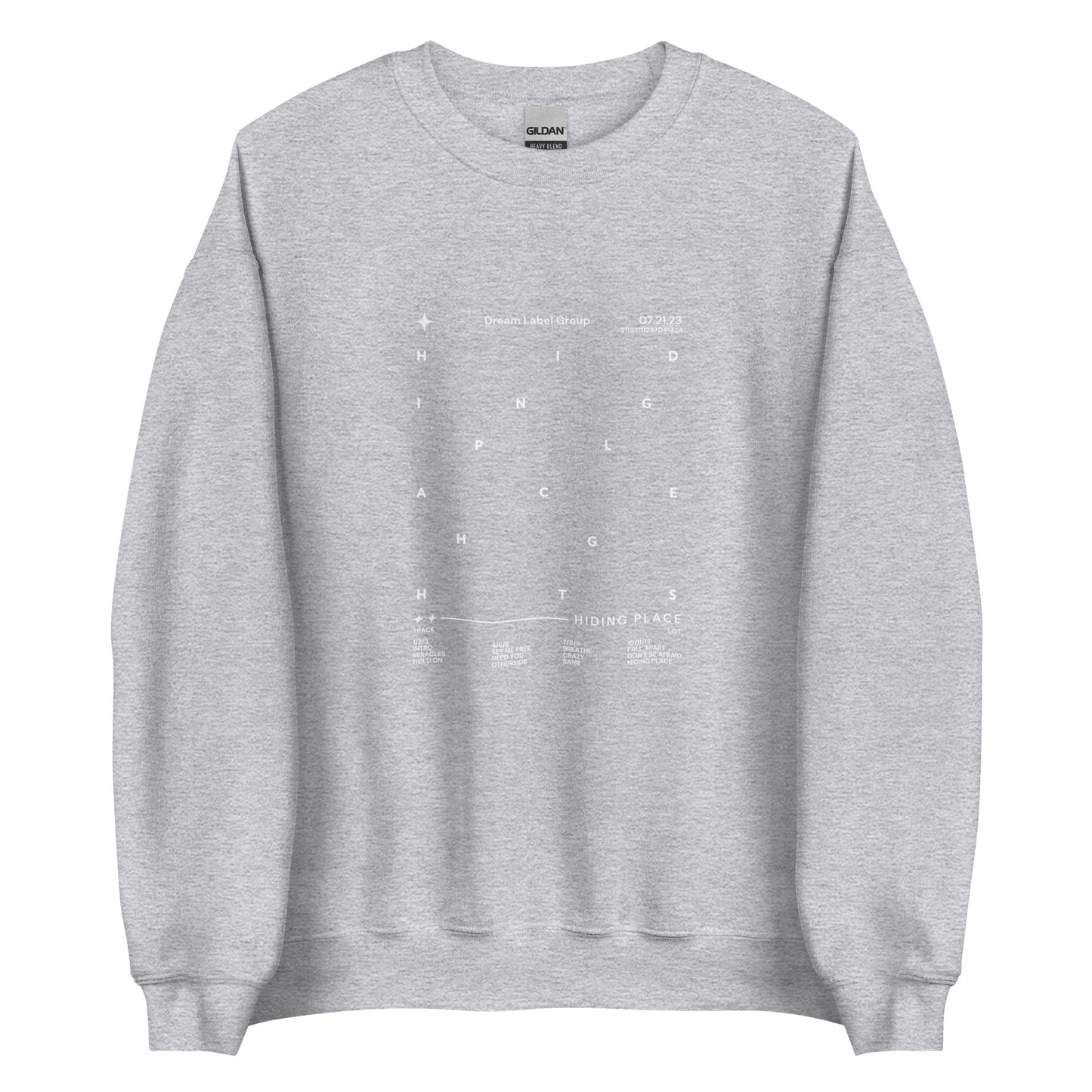 Hiding Place Tracklist Sweatshirt