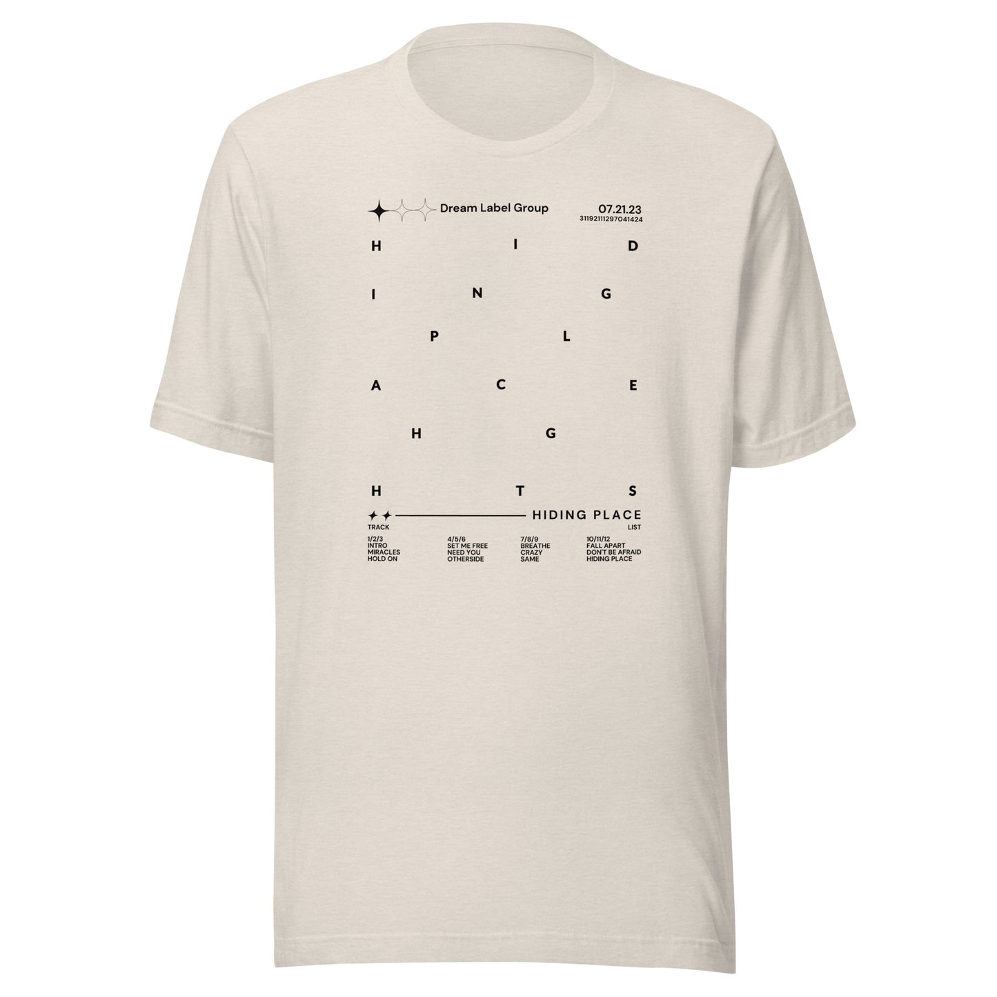 Hiding Place Tracklist T-shirt