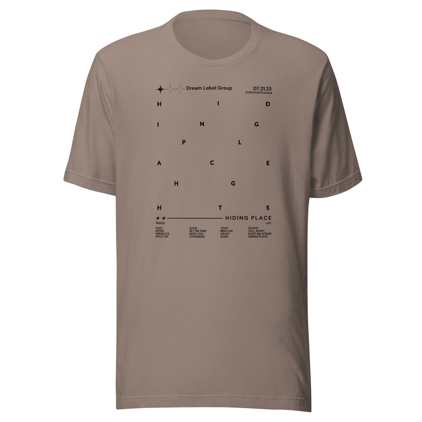 Hiding Place Tracklist T-shirt