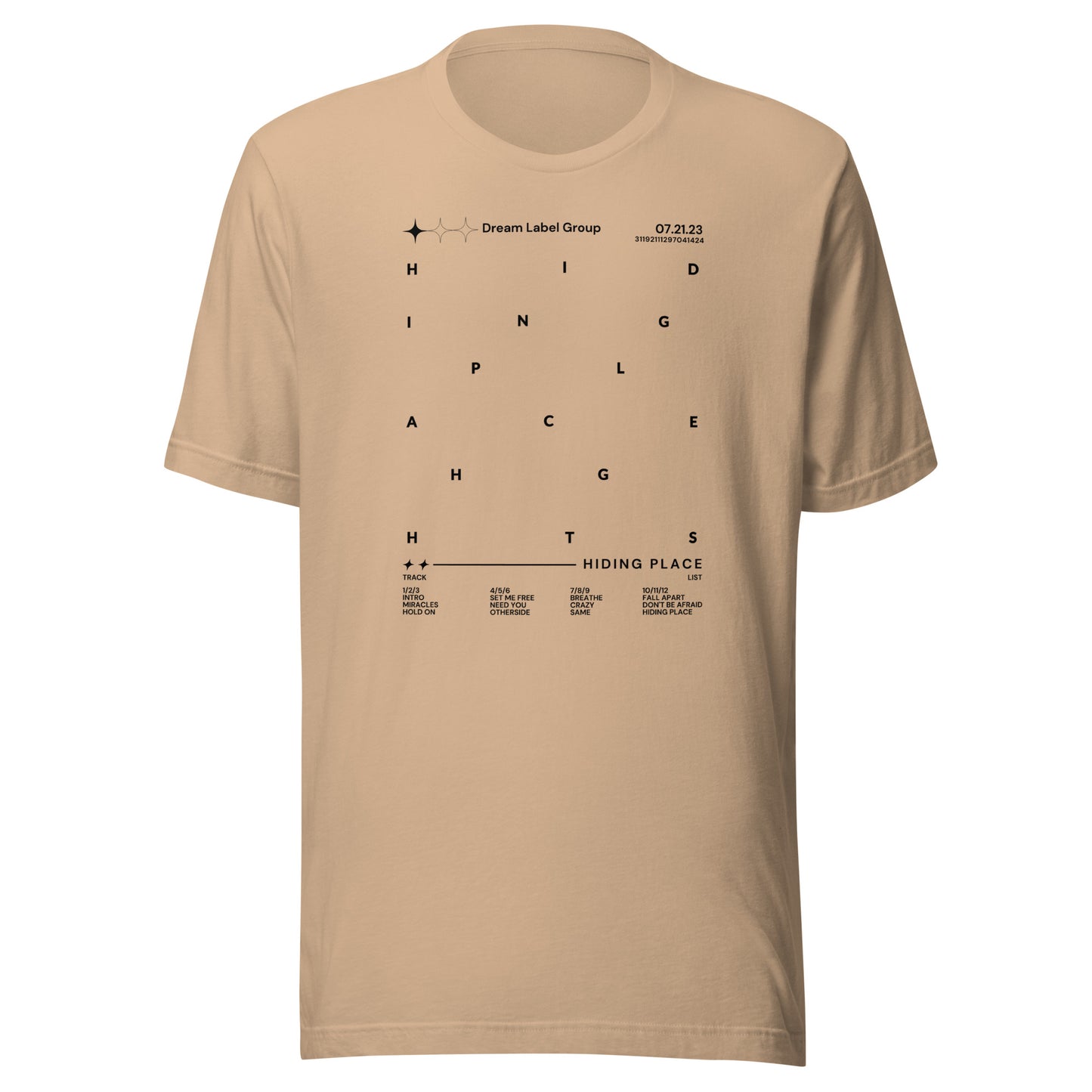 Hiding Place Tracklist T-shirt