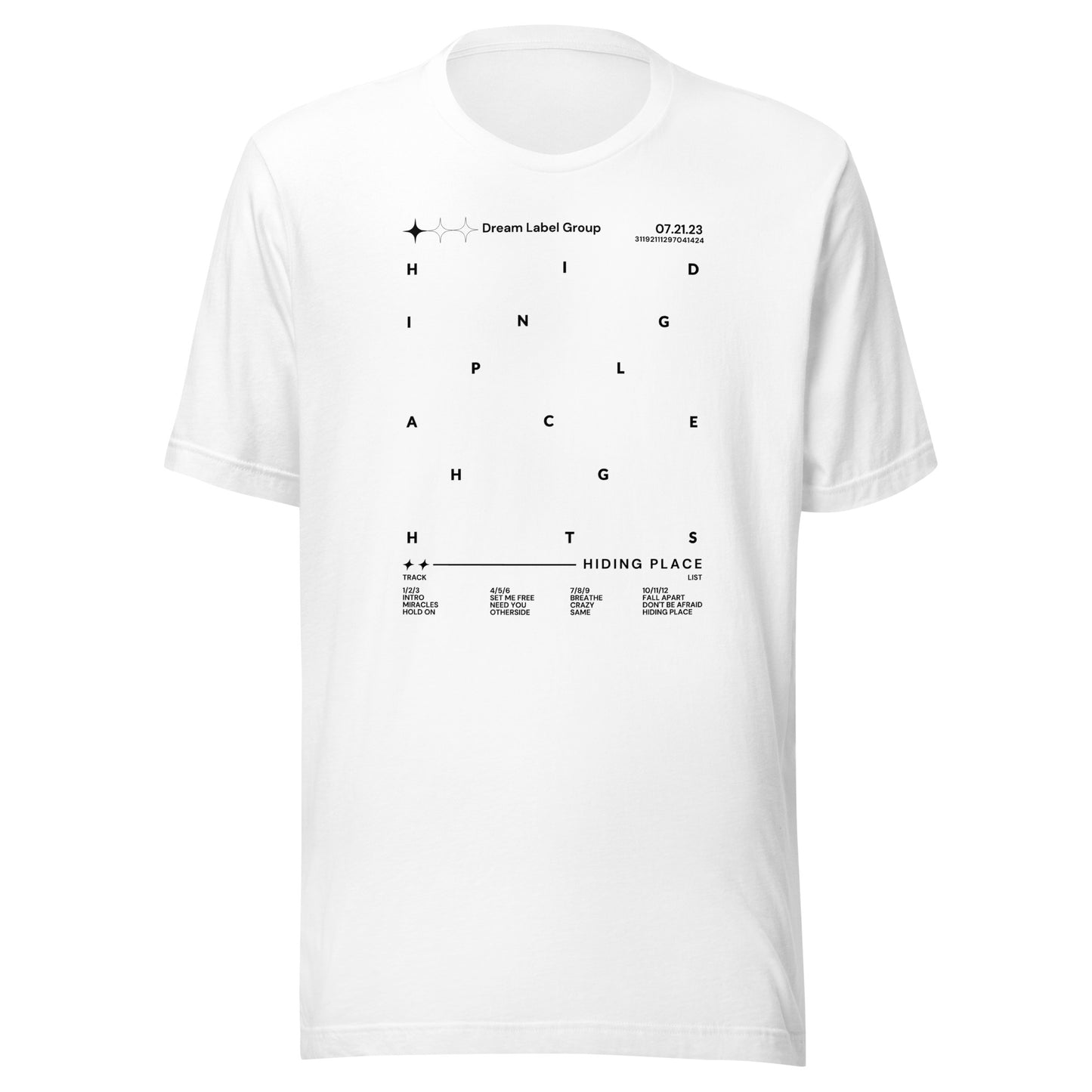 Hiding Place Tracklist T-shirt